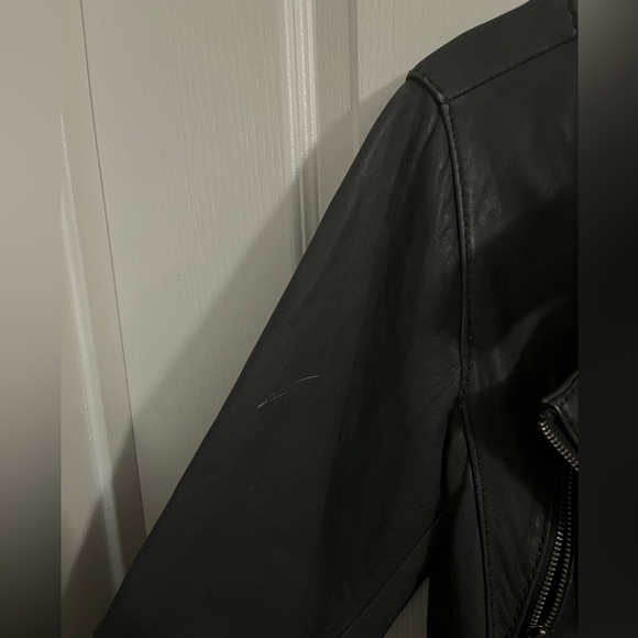 Michael Kors Leather Biker Jacket - Picture 3 of 12